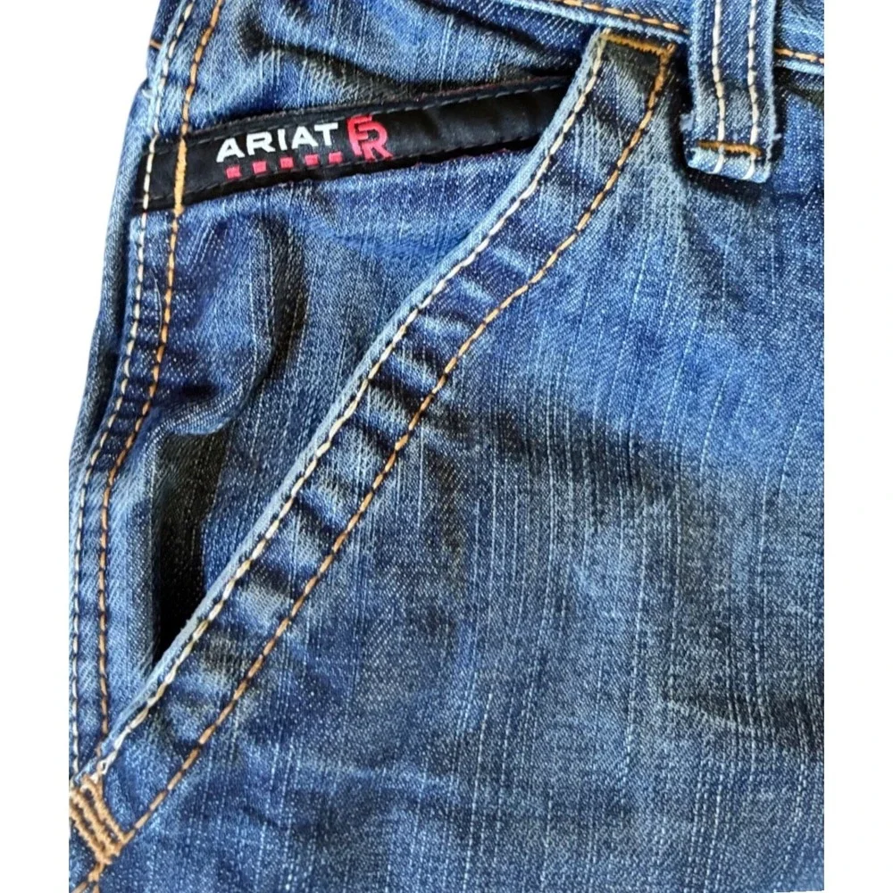 NWOT Ariat M4 Relaxed Boot Cut FR Jeans Mens 32x32 Blue Flame Resistant CAT 2